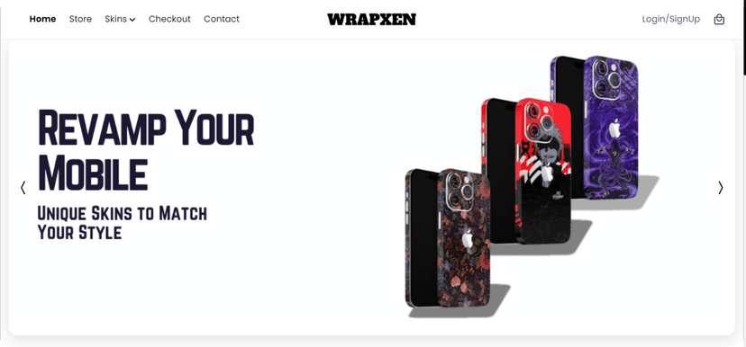 Wrapxen Ecommerce